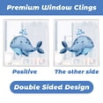 thumbnail image 2 of Sea Animal Window Clings for Kids, Ocean Theme Window Thick Gel Clings Stickers Underwater Fish Shark Turtles Window Decals for Classroom Nursery Airplane Car Plane Decorations, 2 of 8