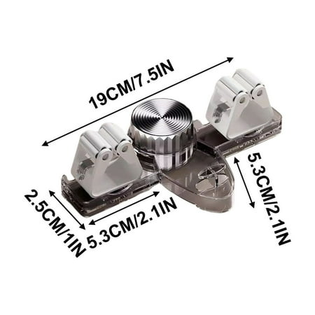 MIANHT Wall Mount Mop Holder and Organizer No Drill Installation with Suction Cups Adjustable Hooks for Brooms and Tools Bathroom Kitchen Garage Storage Rack