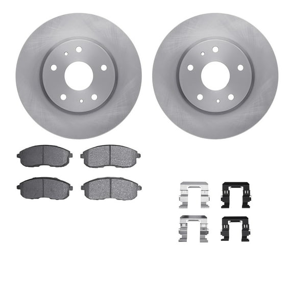 Dynamic Friction Company Front Brake Rotors with 5000 Advanced Brake Pads includes Hardware 6512-01035