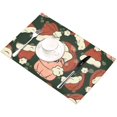 thumbnail image 3 of EREHome Noël Mignon Cochon Set de Support de Plaque de Set de 4, Tapis de Table Protecteur 12x18 Pouces, 3 of 5
