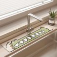 thumbnail image 1 of Diatomaceous Earth Sink Mat 10x38cm, Fast Absorbing Splash Guard for Kitchen and Bathroom Faucets, Non-Slip Countertop Protector Mat, 1 of 8