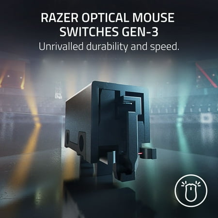 Razer - DeathAdder V3 HyperSpeed Ultra-Lightweight Wireless Optical Gaming Mouse with 100 Hour Battery - Black