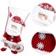 thumbnail image 3 of Juego de 2 calcetines de Navidad personalizados, calcetines de Navidad de muñeco de nieve de Papá Noel rojo y blanco JAMW Sencillez, 3 of 5