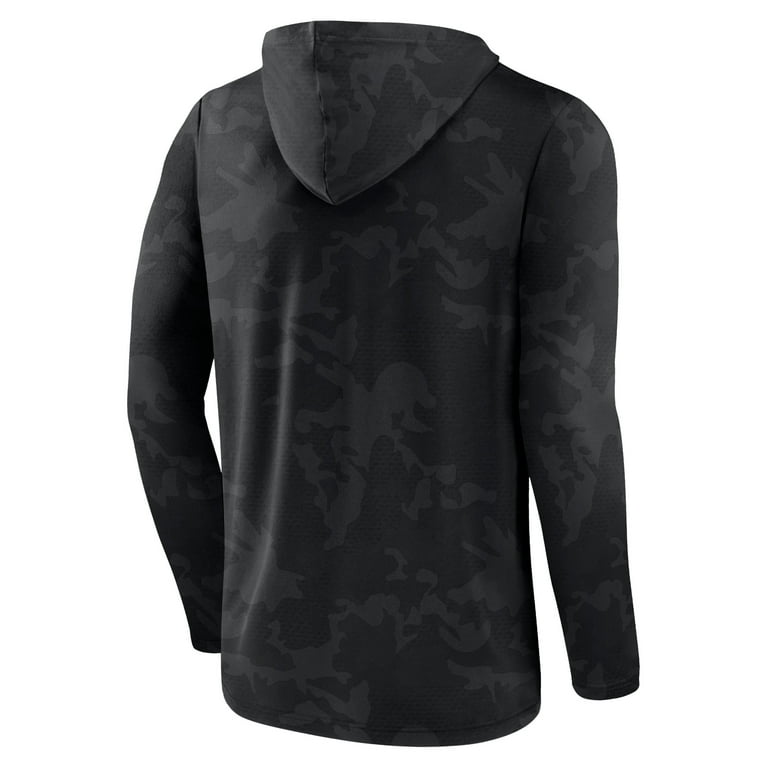 Men s Fanatics Black Wisconsin Badgers Camo Hoodie Long Sleeve T Shirt Walmart