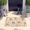 thumbnail image 2 of Yorkie with Pioneer Flower Flannel Non Slip Door Rugs,Washable Door Mats Indoor,Decorative Door Mats,Dirt-Resistant and Absorbent Doormat for Entrance,Bedroom,Kitchen,Bathroom,23.5x16in(60x40cm), 2 of 5
