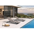 thumbnail image 2 of PURPLE LEAF Patio Chaise Lounge Chair Set of 2 Outdoor Lounge Chair with Arm All Weather Adjustable Lounger for Beach Pool Lawn Garden Sunbathing Recliner Chair Brown, 2 of 9