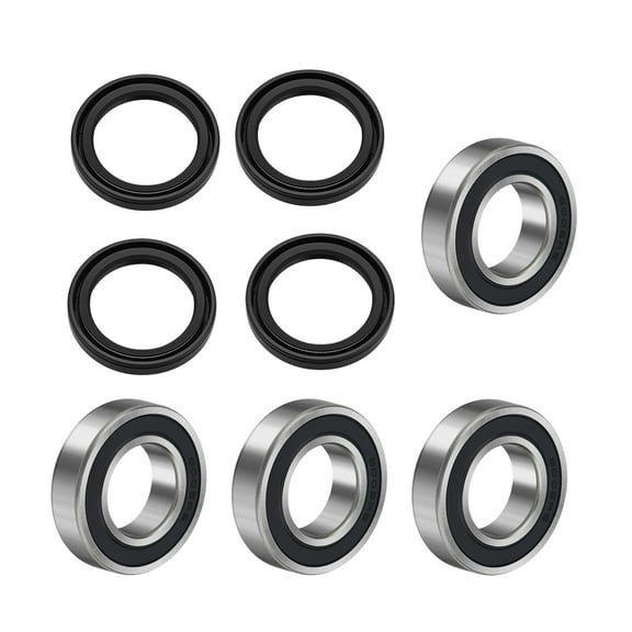M MATI 2 Set Front Wheel Bearings & Seals Kit for Kawasaki Mule 2010 2020 2030 2500 2510 2520 3000 3010 3020 4010