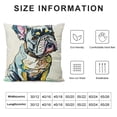 thumbnail image 5 of BANET  Cute Pet Frenchie Baby Dog Throw Pillow Covers  Sofa Decorative Cushion Cases for Home Decor 22x22in, 5 of 5