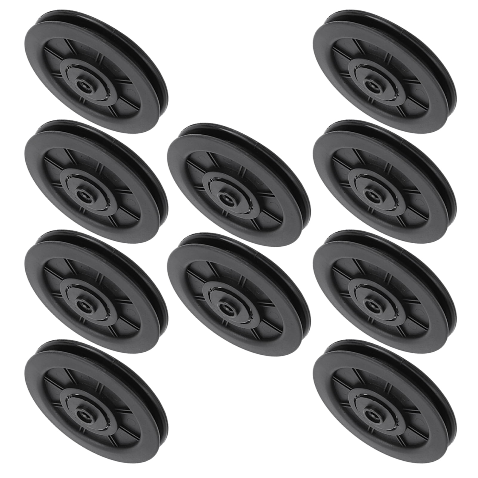 DAUERHAFT Nylon Bearing Pulley Wheel High Safety Performance 10Pcs/Set 100MM,Necessity Replacement for Fitness Equipment 