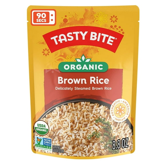 Tasty Bite Organic Brown Rice 8.8 oz Pack of 3
