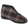 thumbnail image 1 of Sleepers Mens Jed II Thermal Zip Check Bootee Slippers, 1 of 5