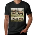 thumbnail image 2 of Wuche Retro animal clothing, retro style art painting, non fading, designed shirt, artistic display, T-shirt lover gift casual breathable men, women, boys, girls, children Black, 2 of 4