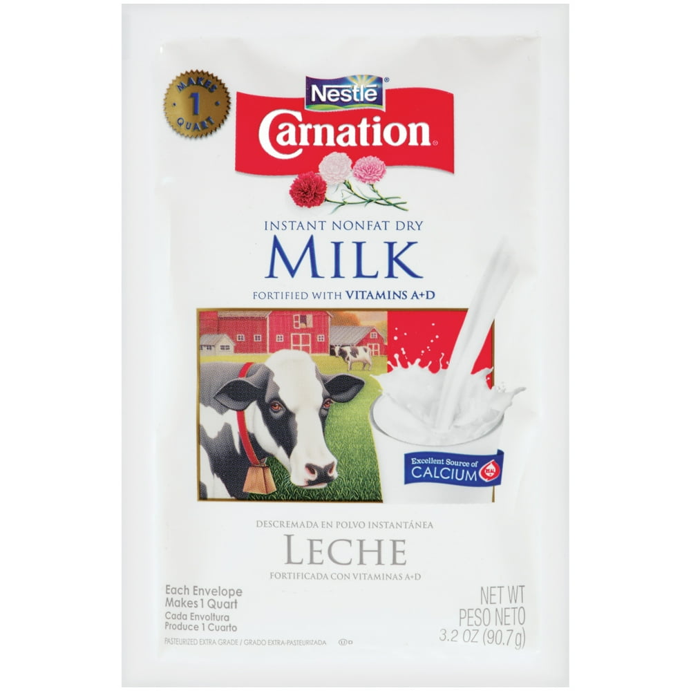CARNATION Instant Nonfat Dry Milk 3.2 oz. Pouch
