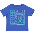 thumbnail image 3 of Inktastic Ovarian Cancer Hope Faith Motto Boys or Girls Toddler T-Shirt, 3 of 5