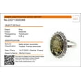 thumbnail image 3 of Sterling Silver and Baltic Green Amber Classic Oval Ring, 3 of 5
