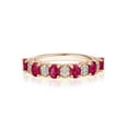 thumbnail image 1 of Six Ruby and Pavé Diamond Ring, 1 of 3