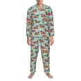 thumbnail image 3 of Sikiie Dachshund Christmas Play Mens Pajama Set, Soft Warm Long Sleeve Sleepwear, Cozy Button-Down Pjs for Men-XX-Large, 3 of 7