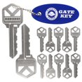 thumbnail image 1 of Magna Latch Series 3 Key Replacement For Magna-Latch Locks With Forward Facing Keyhole (New Style) - Key 313131 For Lokklatch & MagnaLatch Pool Gate Safety Latch Models Bundled With Key Float Keychain, 1 of 5