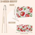 thumbnail image 4 of FORMRS Women Crossbody Purse with Chain Strap Vegan Leather Shoulder Handbag, White Apple Pattern, 4 of 7