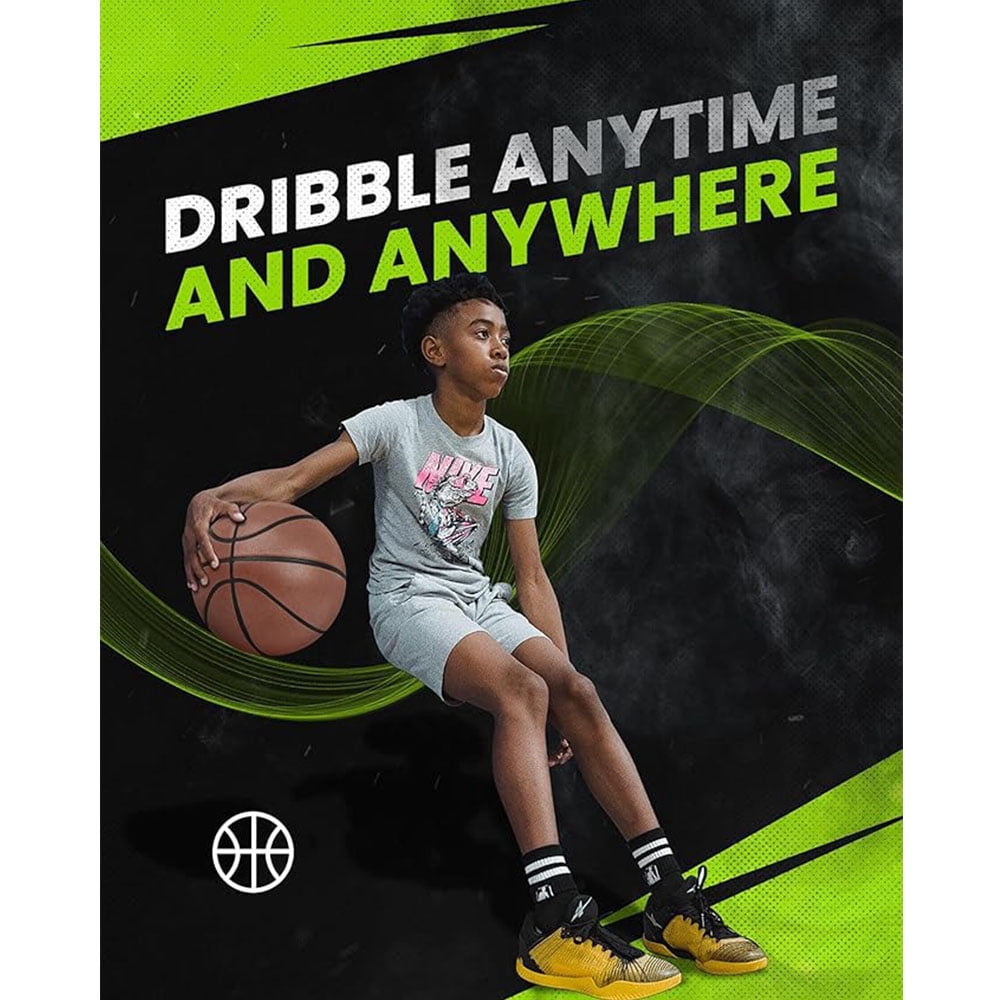 Indoor Silent Airless Basketball 3.0  Size 7#(29.5inch) for Adults & Teenager, Endurable Premium PU Foam, Quitely Dribble at Home, Noise-free to Practice at Apartment