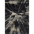 thumbnail image 2 of Handcraft Rugs-Beige/Black Splash Abstract Pattern Distressed- Modern Vintage Area Rug, 2 of 7