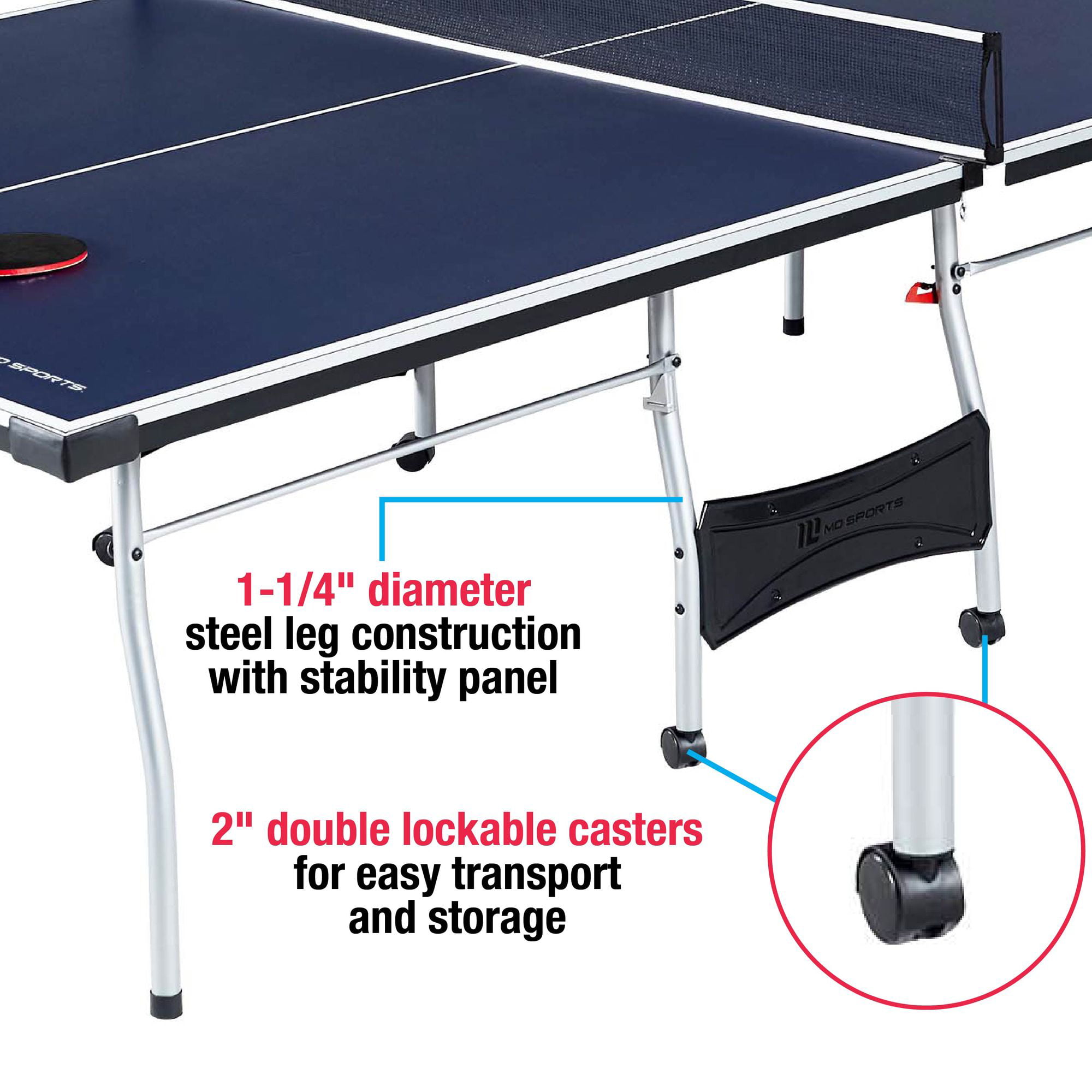 Md Sports Official Size Foldable Indoor Table Tennis Table
