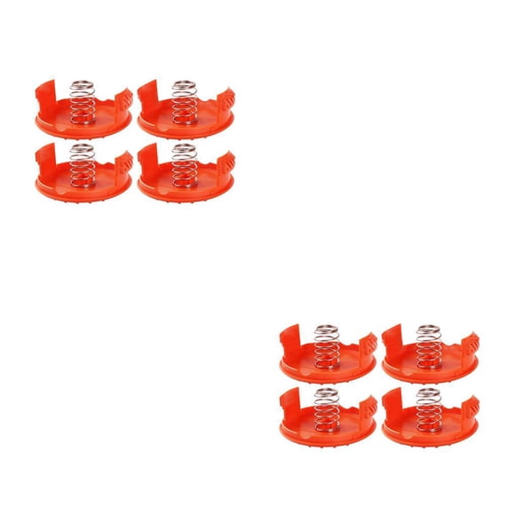 Speravity Reemplazo para Black Decker Trimmer 4 piezas Tapa de cubierta y 4 piezas Resortes RC-100-P Piezas de repuesto para cortacésped 86*34mm 2piezas Speravity CBP001853