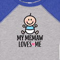thumbnail image 4 of Inktastic My Memaw Loves Me Baby Boy Boys Baby Bodysuit, 4 of 5