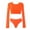 Orange, variant on Great Gifts for Less Ofreoo Women 3 Piece Halter Bikini Set with Perspective Cover Up Tops Thong Bottom Swimsuit Bathing Suit