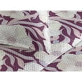 thumbnail image 3 of Ambesonne Dreamy Floral Quilted Bedspread Set 3 Pcs, Flowers Jumble Leaves, Queen, Pastel Purple Plum Ivory, 3 of 4