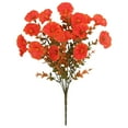 thumbnail image 2 of Morning Glory Artificial Flowers for Outdoors 1 Stems 13.8'' Fake Flowers Faux Silk Morning Glory Picks UV Resistant Fake Plants for Planters Vase Table Centerpieces Garden Porch Home Decor Orange, 2 of 9