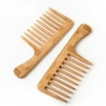 thumbnail image 2 of Miangastore Retro Style Wide Tooth Comb For Business Travel Men 2Pcs 10.2X4.0X0.3In, 2 of 8