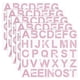thumbnail image 1 of 170 Piezas de Pegatinas de Letras de Diamantes de Imitación Plateados, 5 Hojas de 34 Letras con Purpurina y Letras del Alfabeto Rosa, 1 of 5