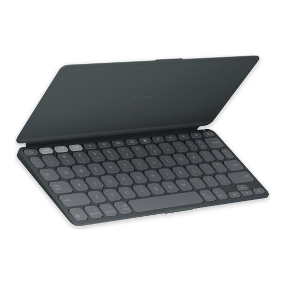 Logitech Keys-To-Go 2 for iPad - Keyboard - built-in cover - wireless - Bluetooth LE - QWERTY - English - graphite