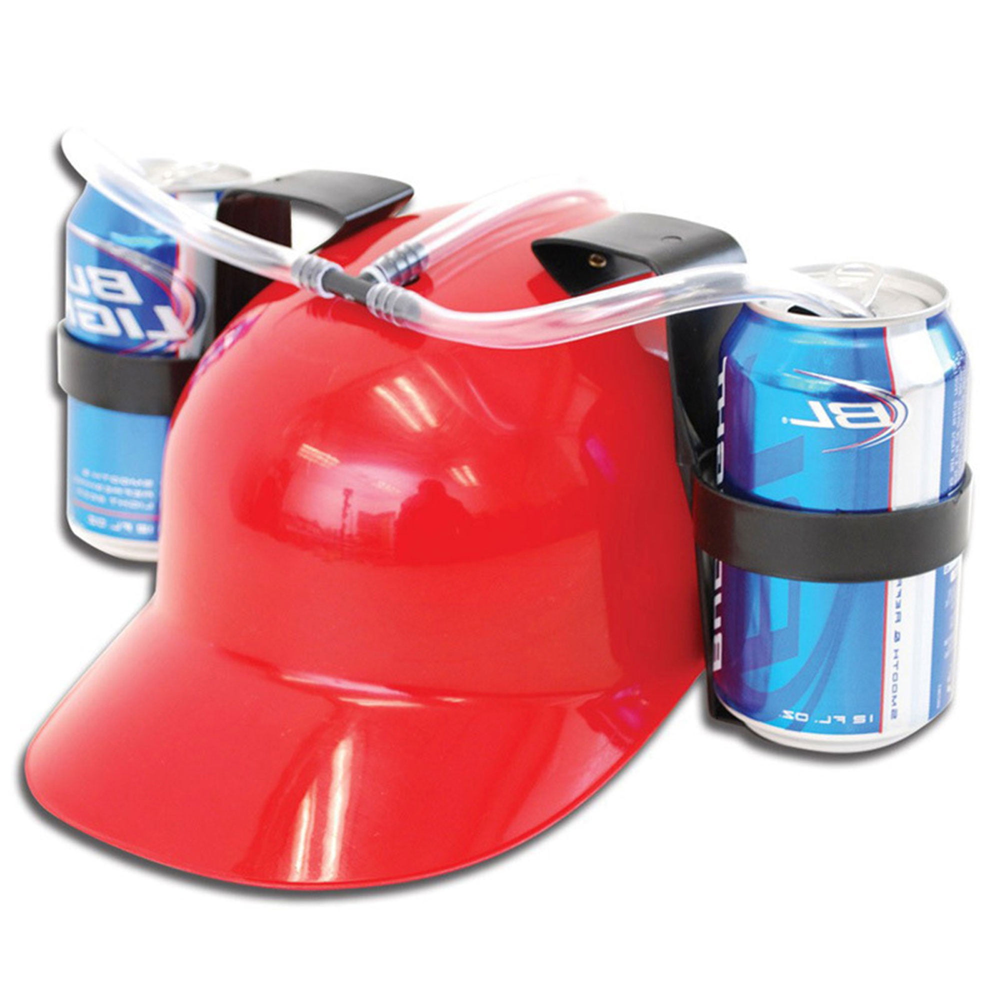 Beer Drinking Helmet Hat Game Drink Fun Party Baseball Dispenser blue