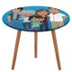 thumbnail image 1 of El mundo de Nina-theme Fitted Round Tablecloths Elastic Edged Table Covers Waterproof Table Cloth for Kitchen Holiday Party Tables Decor 120cm, 1 of 6