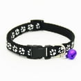 thumbnail image 5 of Paw Print Bell Collar for Puppy Cat, Pet Collar for Small Cats and Dogs Adjustable Nylon Collar w/ Bell, 1pc (Adjustable Length 7.48in - 12.60in), 5 of 7