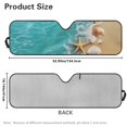 thumbnail image 6 of Uorisanigo Starfish Shell Windshield Sun Shade for 2018-2025 Jeep Wrangler JL JLU & 2020-2025 Jeep Gladiator Windshield Shade Heat Shield Cover Bolck UV Rays & Protect Car Accessories, 6 of 7
