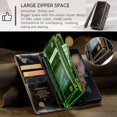 thumbnail image 3 of ASAPDOS Samsung Galaxy Z Fold 2 Wallet Case with S Pen Holder,PU Leather Zipper Folio Screen Protector Flip Case, 3 of 5