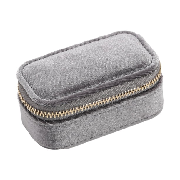 Mini estuche de viaje para joyas jinwen Gris