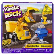 Kinetic Rock - Rock Crusher Toy Kit with Construction Tools, for Ages 3 and Up