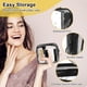 thumbnail image 4 of Paquete de 2 pequeñas bolsas de maquillaje transparentes, bolsa con cremallera, bolsa de aseo, bolsa de cosméticos de viaje de tamaño cuarto para hombres y mujeres, 4 of 5
