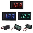 thumbnail image 2 of Mini DC 3.2-30V Two-wire Voltmeter LED Panel Digital Display Voltage Meter Head, 2 of 7