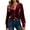 Red, variant on Lenpel Velvet Tops for Women Loose Vintage Long Sleeve V Neck Pleated Button down Shirts Dressy Casual Velour Blouses(Red,X-Large)