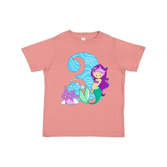 Inktastic Third Birthday Mermaid Girls Toddler T-Shirt