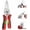 Red, variant on 16 in 1 Folding Wire Stripper Pliers for Cutting and Pulling Wires, Multifunctional Cable Scissors, Voltage Tester Pliers, for Professional and Home Use