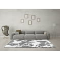 thumbnail image 3 of Ahgly Company Indoor Round Abstract Gray Modern Area Rugs, 3' Round, 3 of 4