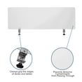 thumbnail image 5 of BizChair Clear Acrylic Desk Partition, 18"H x 55"L (Hardware Included), 5 of 9
