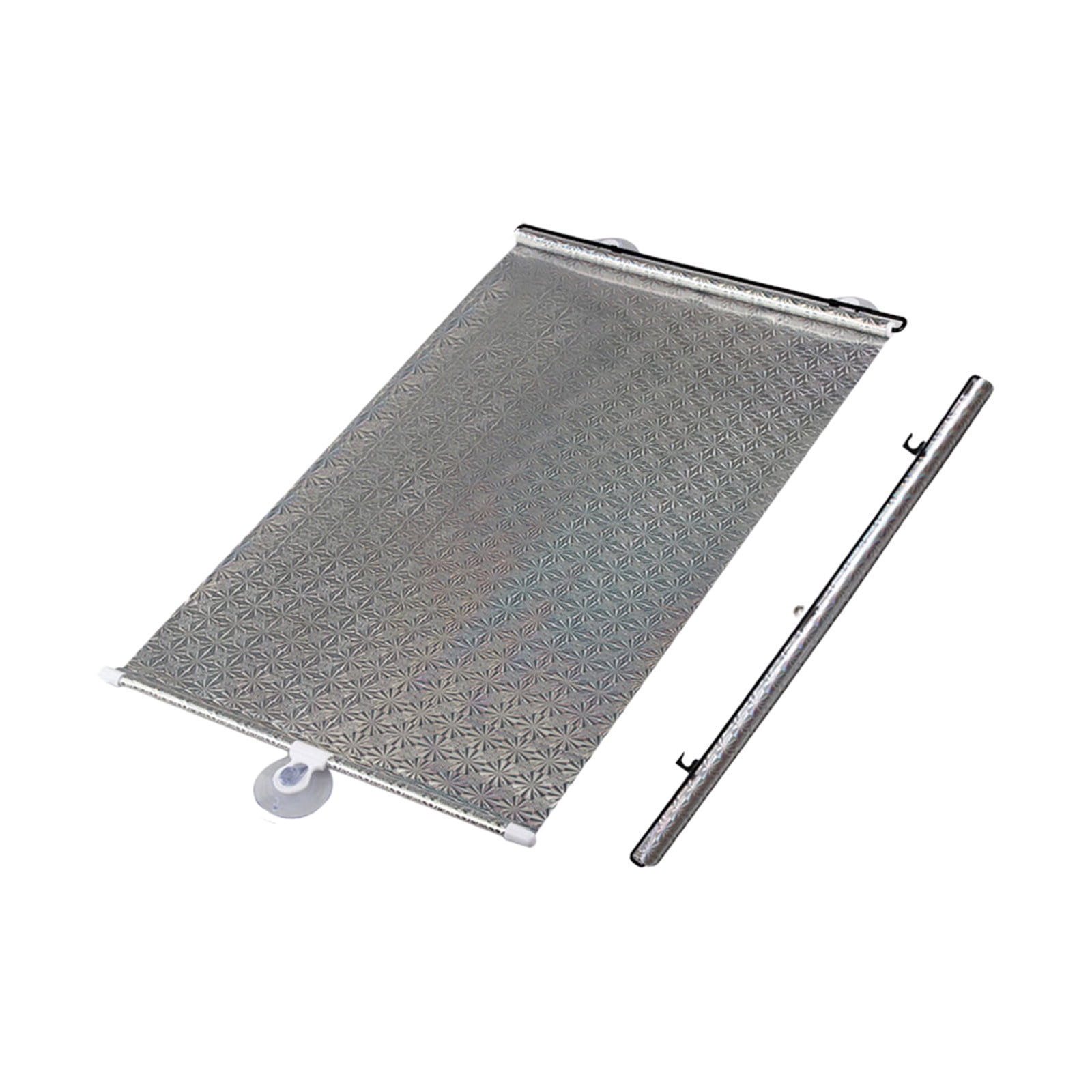 Tusihei 4Pcs Portable Blackout Window Cover, No Drilling Retractable Roller Window Shades, Indoor Windows Blackout Blind Shade for Home Bedroom Trave
