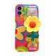 thumbnail image 2 of Correa de muñeca con forma de flor amarilla pequeña adecuada para iPhone 14, Pro Max, Apple 13, cordón de silicona para teléfono móvil, marea femenina, 2 of 6